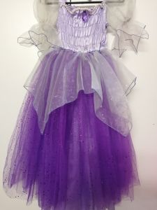 Kids Costumes to Hire - Lilac dress with pearl & purple stone detail